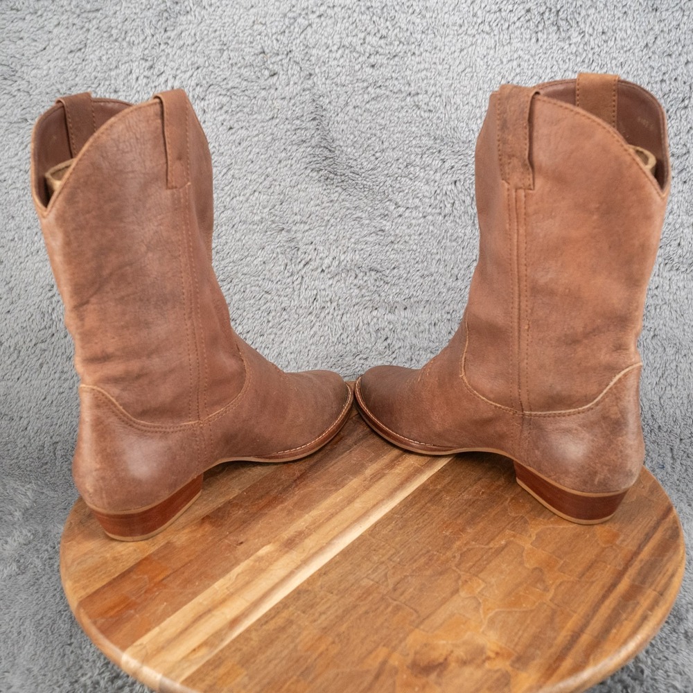 Dingo Womens Size 8.5 M Brown Leather Short Cowboy Western Boots Brazilian - Picture 5 of 8